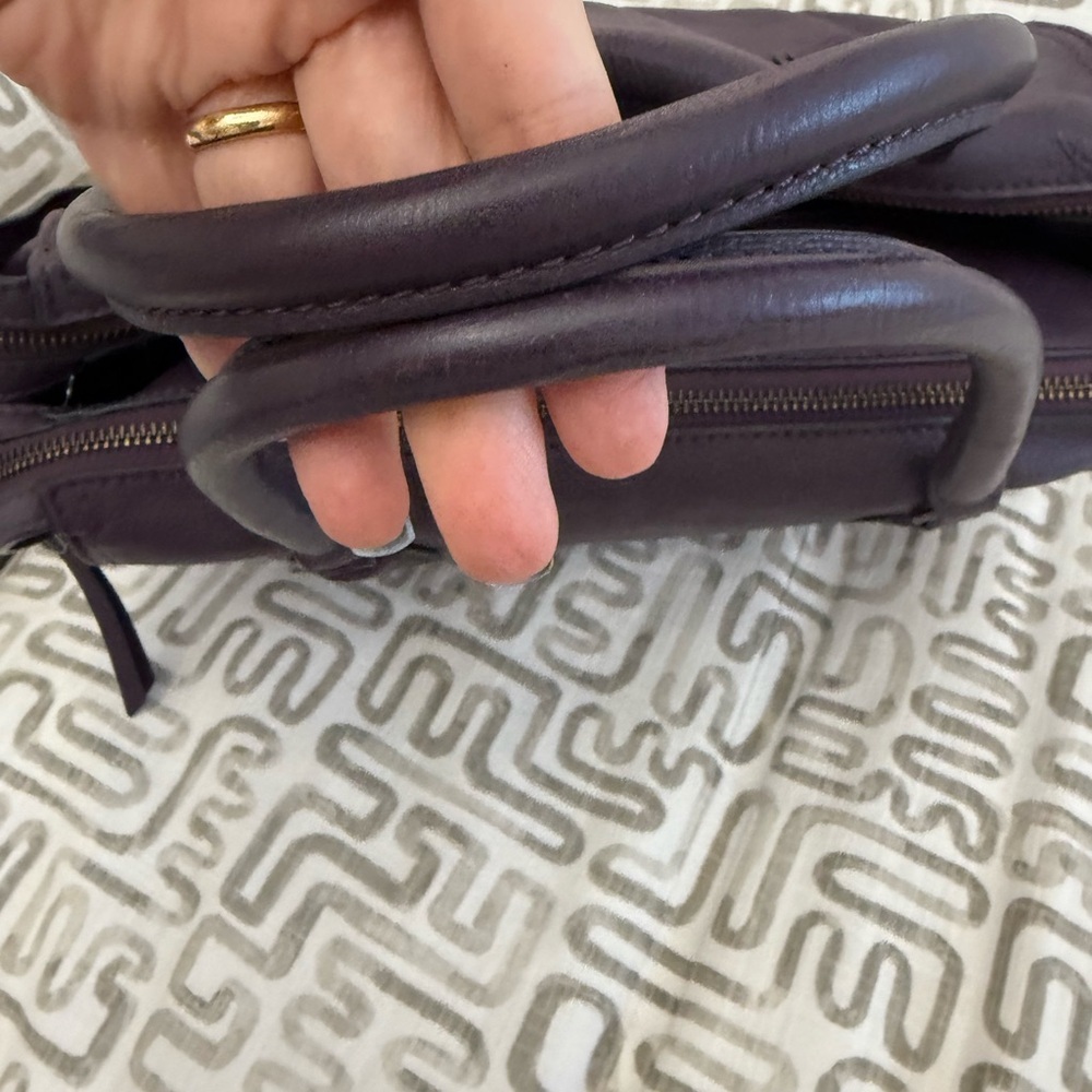 Botkier Dark Purple Satchel Bag - Picture 3 of 13